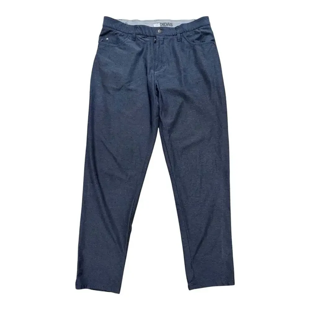 Adidas Men’s 33x30 Blue/ Gray  Golf Pants Stretch Performance Straight Leg